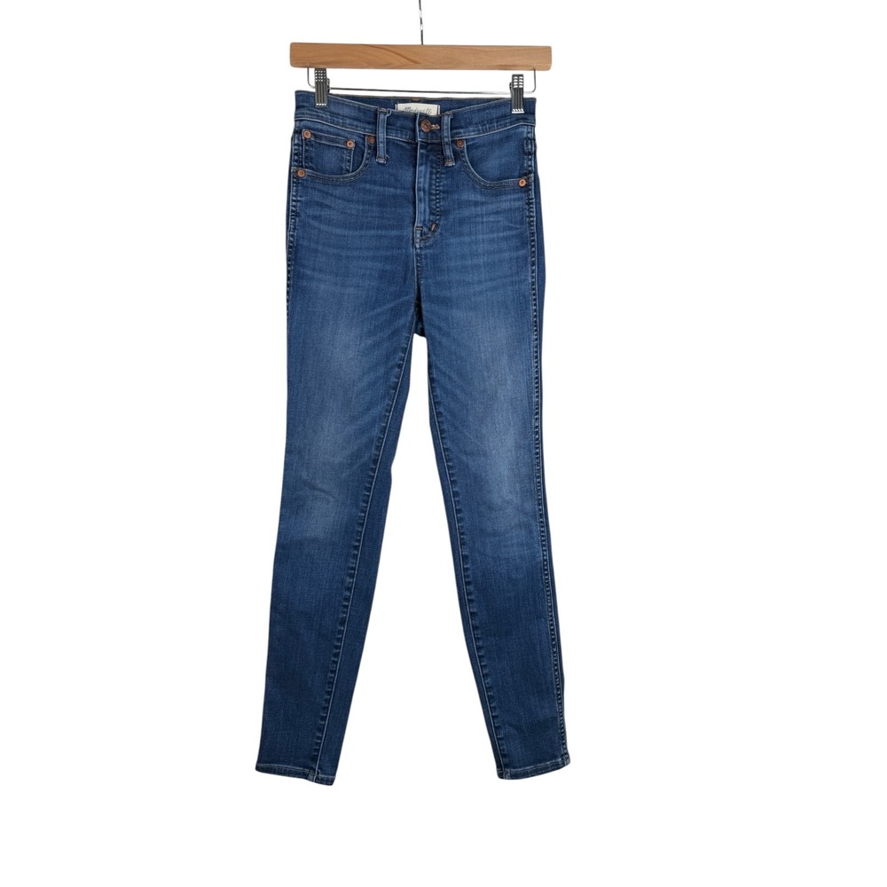 Madewell‎ Women's 10" High Rise Denim Jeans Size 24 Medium Wash Cotton Blend